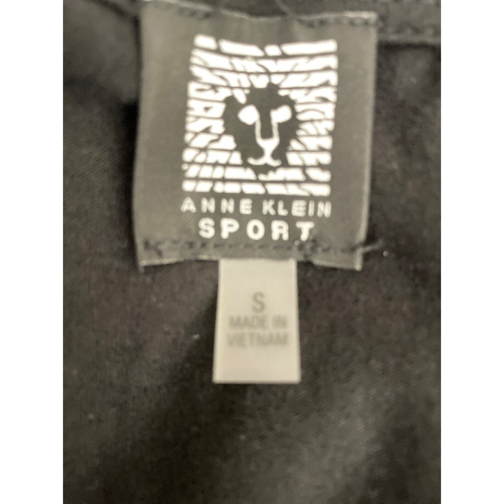 Anne Klein Sport Black Top Pullover Size Small Cotton & Elastane 3/4 Sleeve - Picture 5 of 5